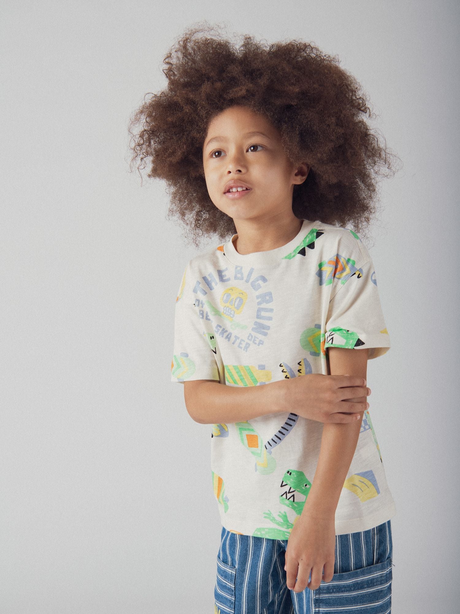 T-shirt Écru Imprimé Dinosaure Pour Garçon - 12 ans - Du Pareil Au Même