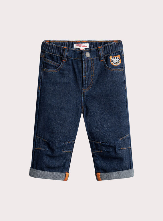 Jean en denim foncé pour bébé garçon VUKOJEAN / 24WG1031JEAP274