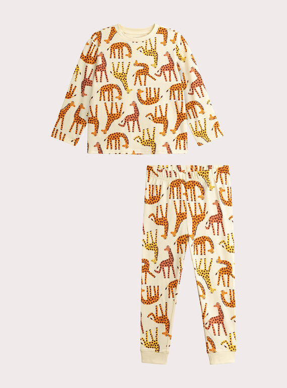 Pyjama mixte à motif girafe pour enfant  VEGOPYJMIX1 / 24WH1263PYJ103