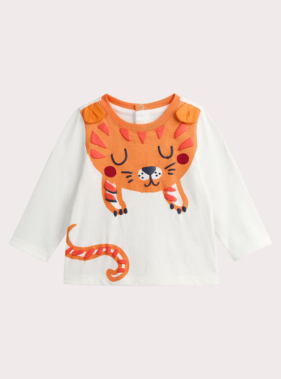 T-shirt à animation tigre pour bébé garçon VUKOTEE2 / 24WG1031TML001