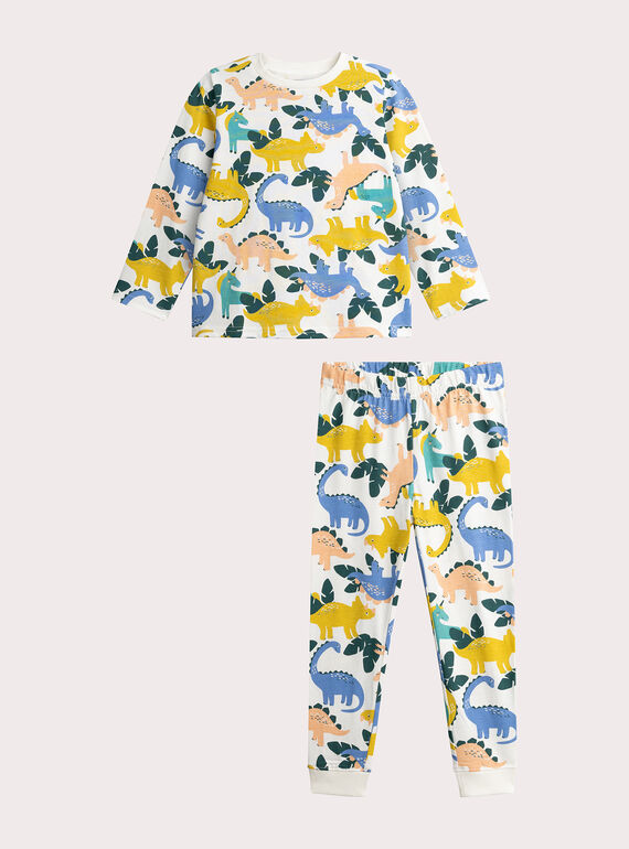 Pyjama mixte à motif dinosaure pour enfant  VEGOPYJMIX3 / 24WH1264PYJ001