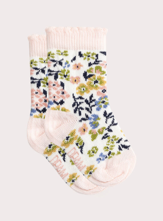 Chaussettes imprimé fleuri pour bébé fille VYIGASOCK / 24WI09G1SOQ001