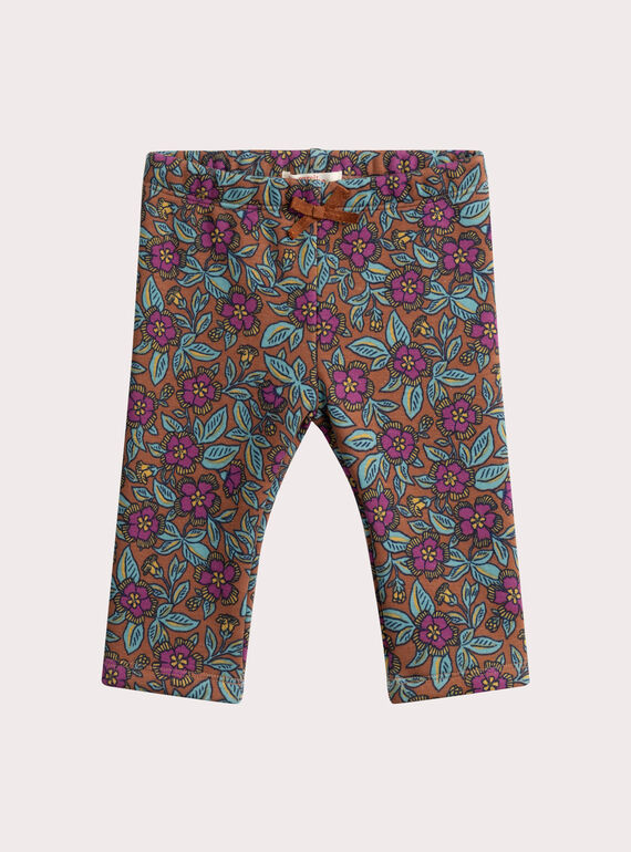 Pantalon à motif fleuri pour bébé fille VIBAPAN / 24WG09Q1PAN821