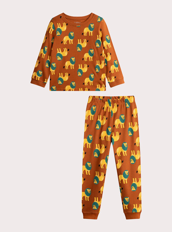 Pyjama à imprimé lion pour garçon VEGOPYJLION / 24WH1273PYJ817