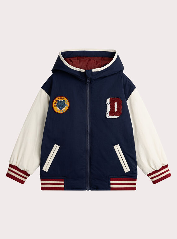 Veste style teddy à capuche pour garçon VOGROBLOU3 / 24W902E1BLO705