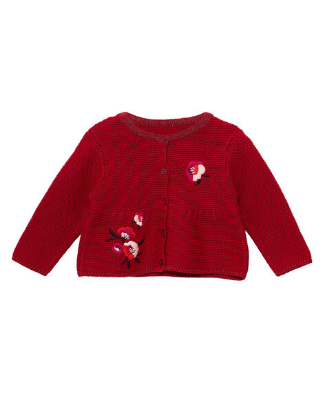 Cardigan Brode En Point Mousse Bebe Fille Gilet Pull Sweat Bebe Dpam