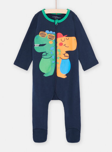 Pyjama bébé garçon en coton avec dentelle et nœud - Grossiste et Fournisseur