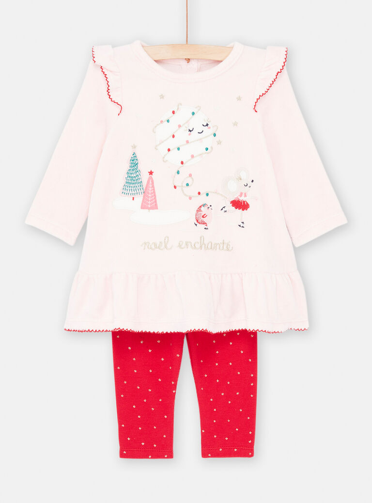 Pyjama bébé fille fleuri et son bandeau assorti - Formybabylove