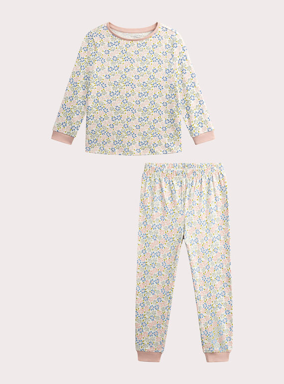 Pyjama à imprimé fleuri pour fille VEFAPYJFLO / 24WH1175PYJ001