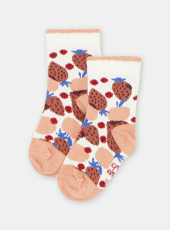 Chaussettes multicolores à imprimé fruits bébé fille SYIFORSOQ / 23WI09B3SOQ003